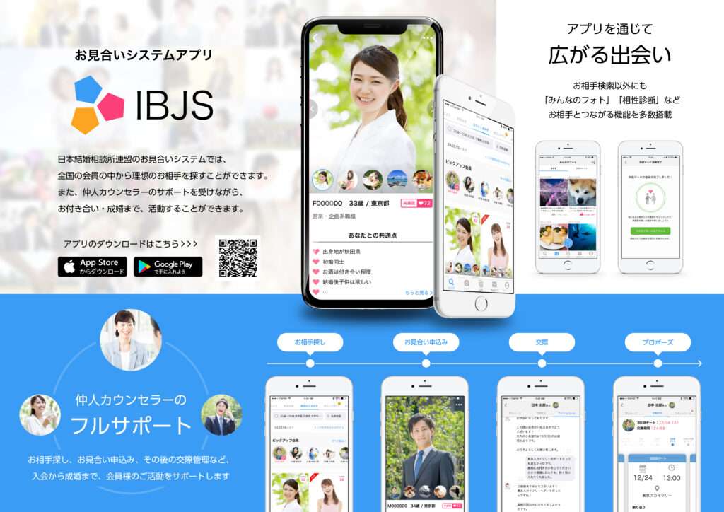 IBJのアプリを使ってお見合い相手を探しましょう！！